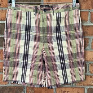 $295 RRL plaid seersucker shorts